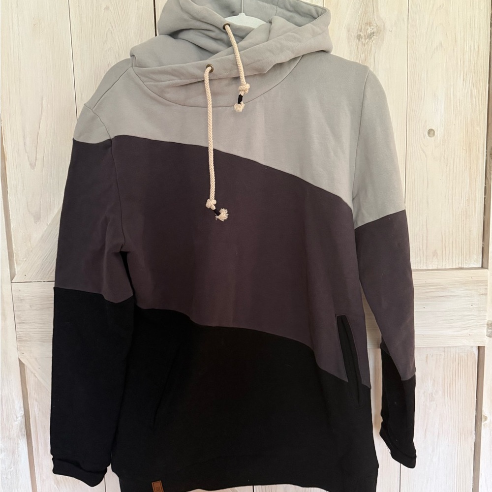 Gray and Black Hoodie
